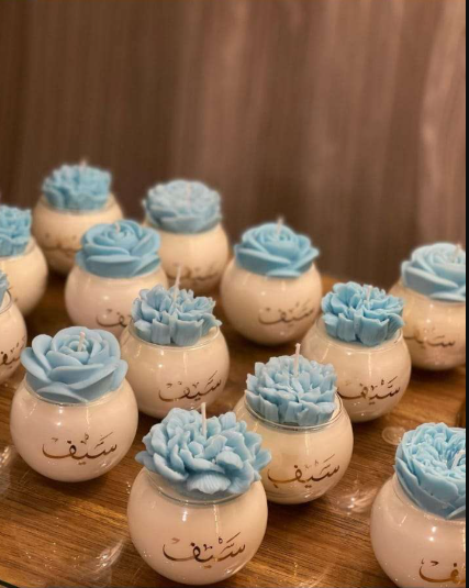 شمع زهريه — الشموع المعطرة — Resin Aswan