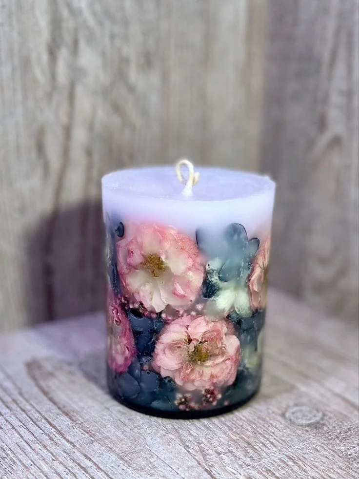 شمعه الورد الطبيعي معطرة — الشموع المعطرة — Resin Aswan