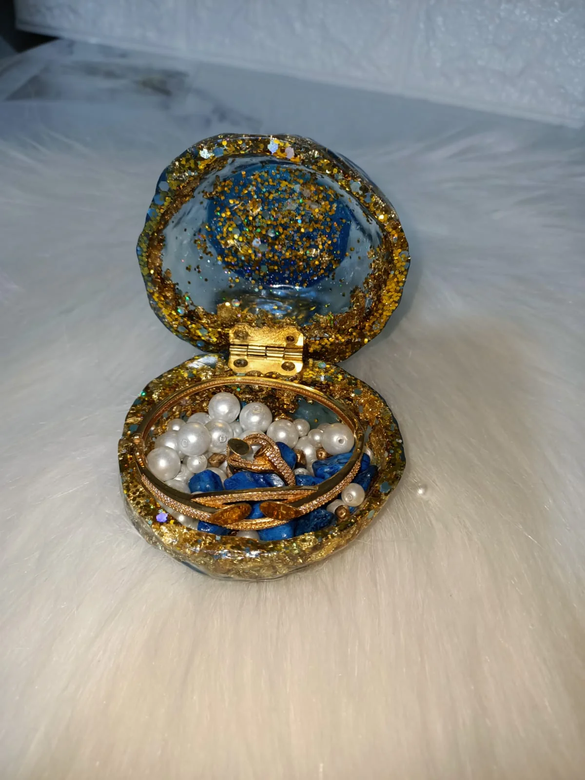 علبه مجوهرات ريزن — ورد ولوازم الخطوبة والزفاف — Resin Aswan