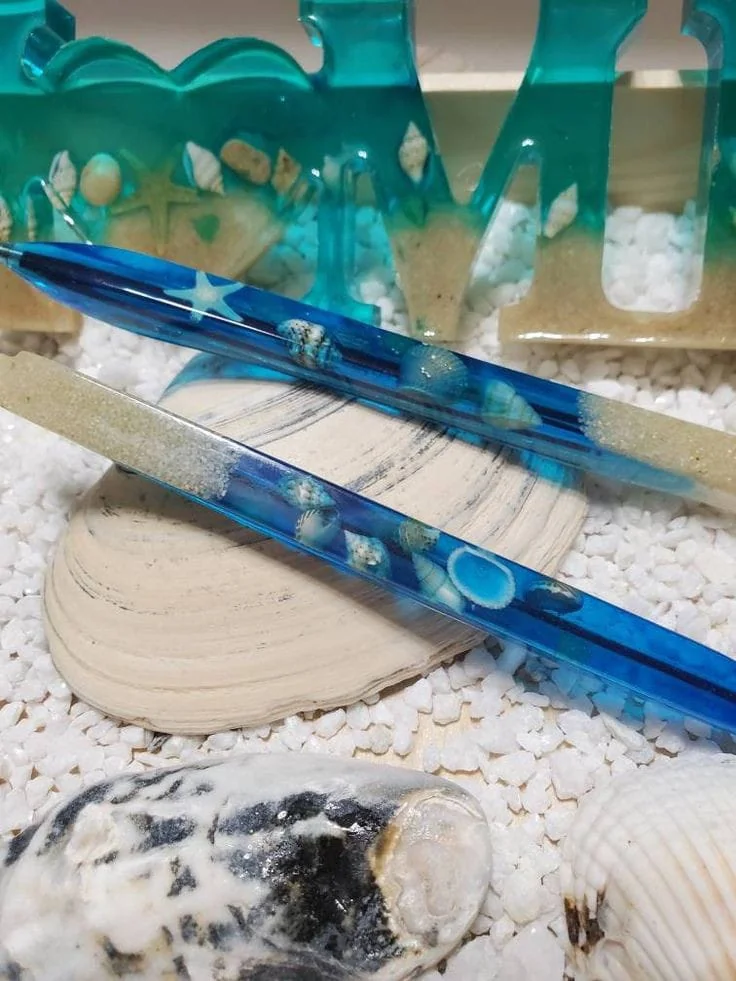 قلم ريزن شكل بحر — اكسسوارات يدوية — Resin Aswan